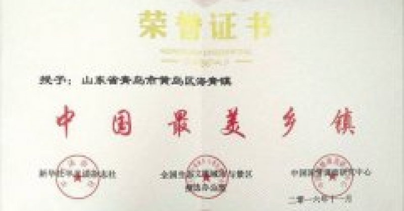 海青鎮(zhèn)榮獲“中國(guó)最美鄉(xiāng)鎮(zhèn)”稱(chēng)號(hào)